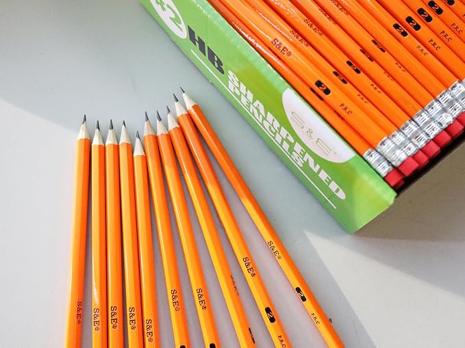 S & E TEACHER'S EDITION #2 Pencils, Pre-sharpened HB Lead Bulk Box – 200 Pack - Image 5