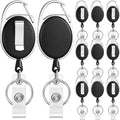 Honoson 10 Pcs Heavy Duty Retractable Badge Reels Batch ID Badge Holder by Honoson