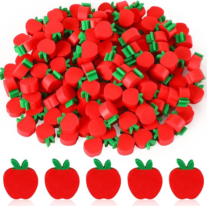 JUNEBRUSHS 150pcs Apples Erasers by JUNEBRUSHS