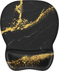 MROCO Ergonomic Mouse Pad with Gel Wrist Rest, 9.4 x 8.1 in, Gel Wrist Comfort by MROCO