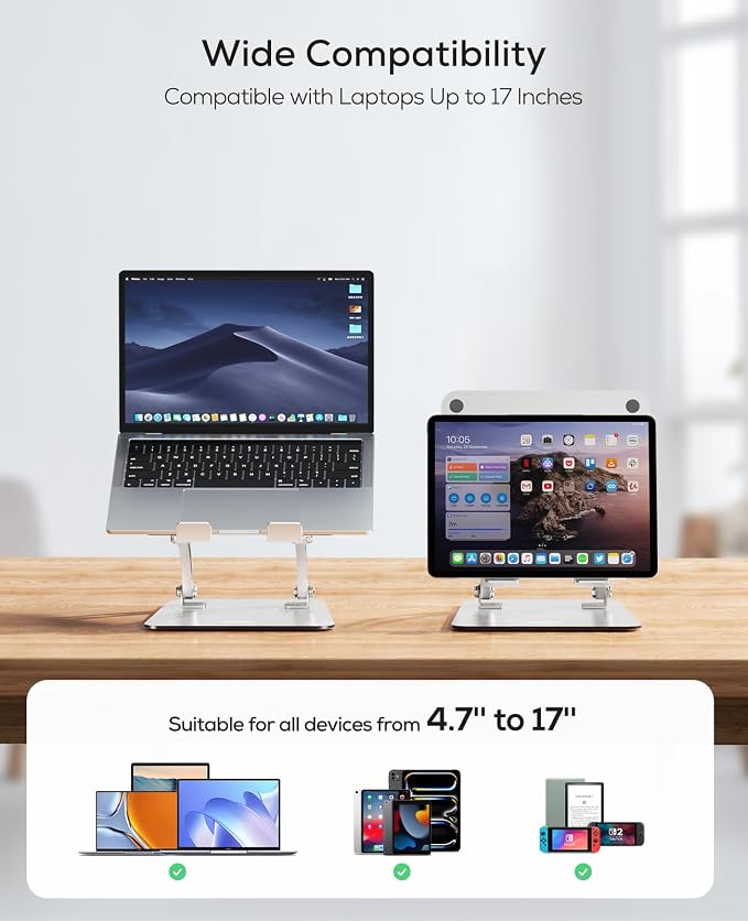 Nulaxy Ergonomic Adjustable Laptop Stand - Image 7