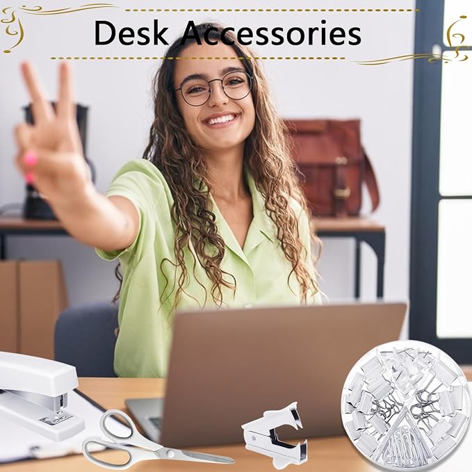 Office Supplies, Stapler and Tape Dispenser Set - Image 4