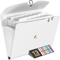 Sooez Expanding File Folder, 13 Pocket Accordion File Organizer, Monthly by Sooez