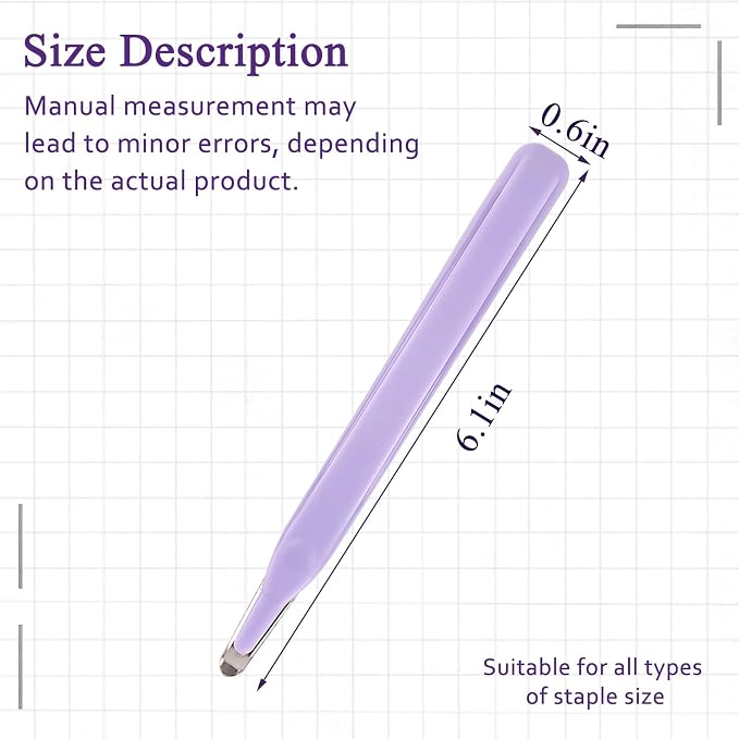 Professional Staple Remover Tool, Magnetic Tip Design Facilitates Collection of - Image 2