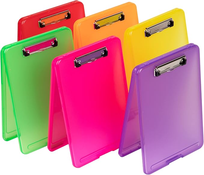 Mind Reader Clipboard with Storage, Nursing Clipboard, 9.25"L x 13.25"W x 1"H - Image 4