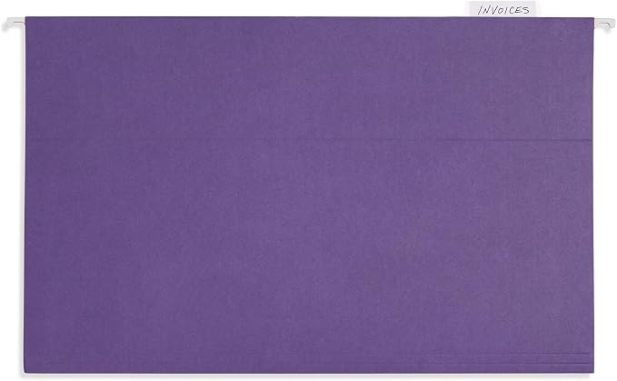 25 Blue Summit Supplies Legal Size Hanging File Folders, Durable 11pt Paper - Image 5