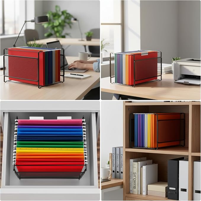 Comix Hanging File Organizer, Letter Size File Folder Organizer - Image 6