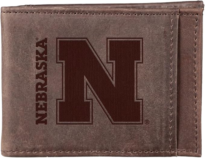 Team Sports America NCAA University of Nebraska Front Pocket Slim Wallet by TeamSportsAmerica