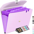 Sooez Expanding File Folder, 13 Pocket Accordion File Organizer, Monthly by Sooez