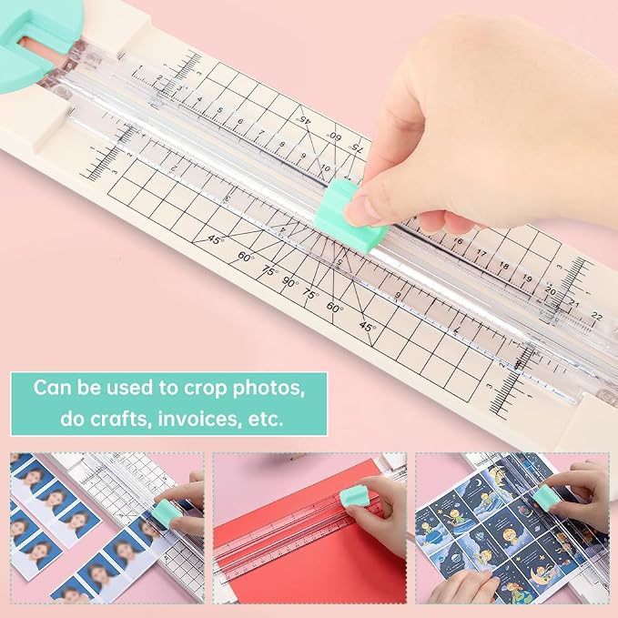A5 Paper Cutter, 4 in 1 Paper Trimmer Photo Cutter, Scrapbook Papers Craft - Image 4