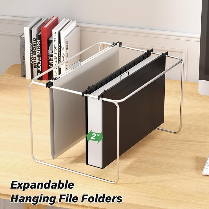 Ansook Legal Size Hanging File Folders Extra Capacity, Heavy Duty 2" Expandable - Image 6