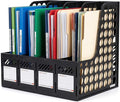 Ysenchan Plastic Magazine File Holder & Desk Organizer, 4 Vertical Compartments by Ysenchan