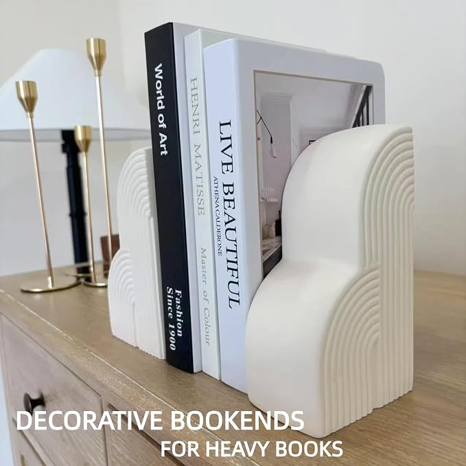 Bookends Decorative for Heavy Books - Image 6