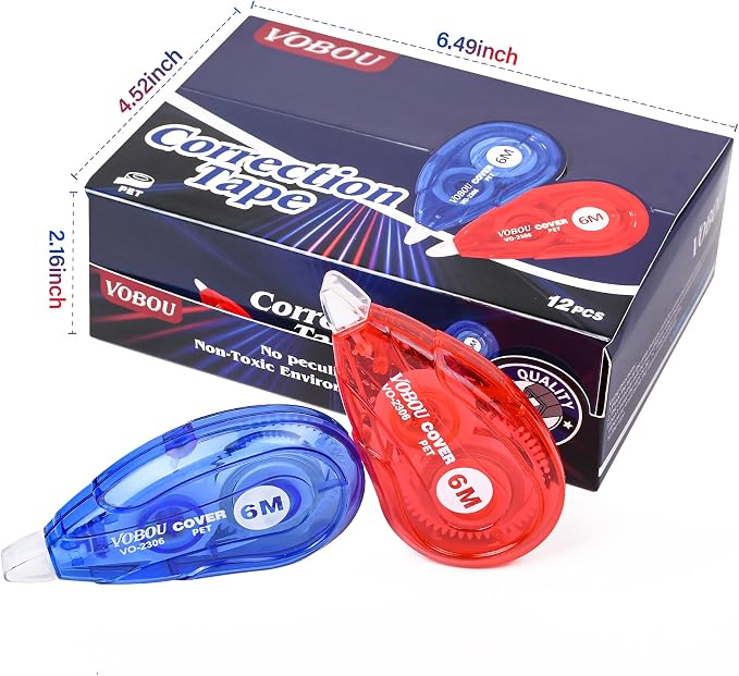 Vobou White Correction Tape, For school - Image 7
