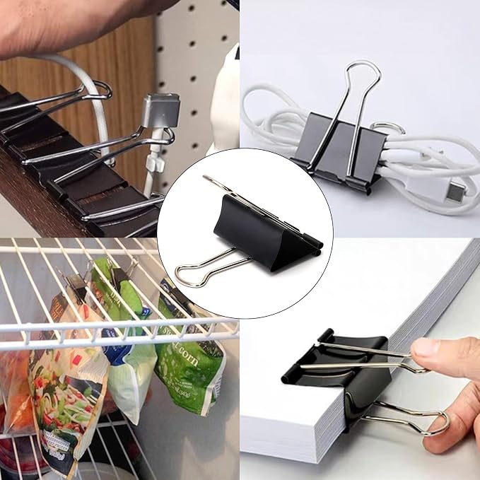 Extra Large Binder Clips 2.4 Inch, Large Binder Clips Big Paper Clips Clamps - Image 6