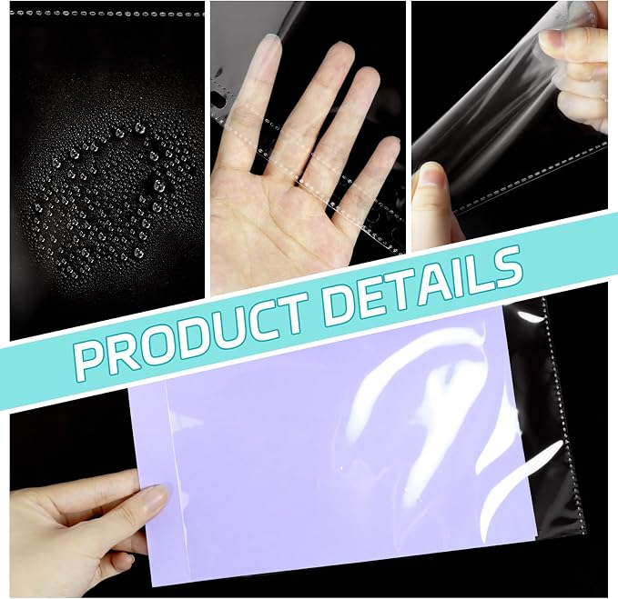 VOKOY 100 Pack 5.5x8.5 Inch Sheet Protectors - Image 3