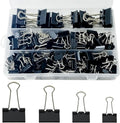 170 Pcs Binder Clips Assorted Sizes, Small Binder Paper Clips by Unknown