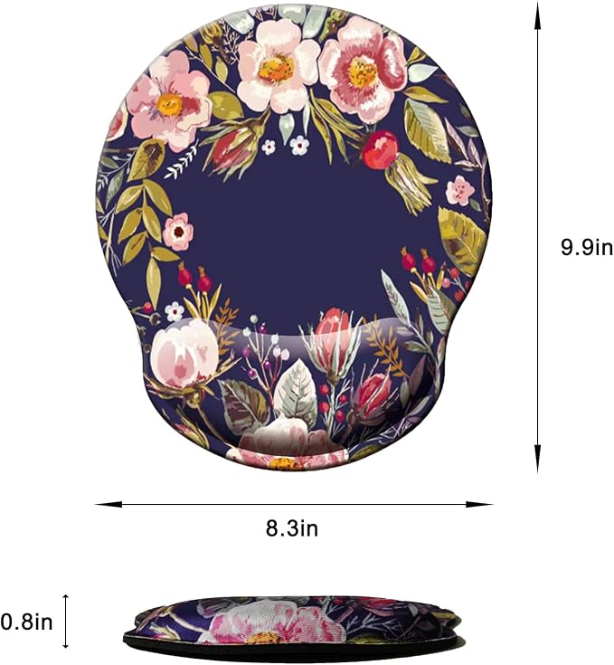 Mouse Pad with Wrist Support, Ergonomic Mouse Pad with Memory Foam Wrist Rest - Image 6