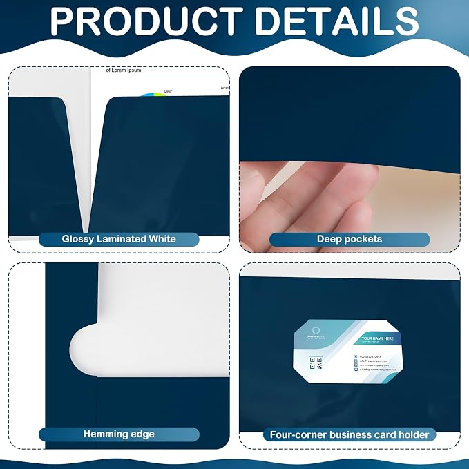 Yeaqee 100 Pack Folders Bulk - Image 3