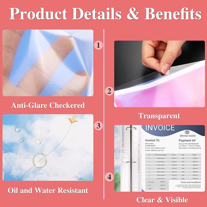 500 Pack Sheet Protectors 8.5 x 11 inch Clear Page Protectors - Image 4