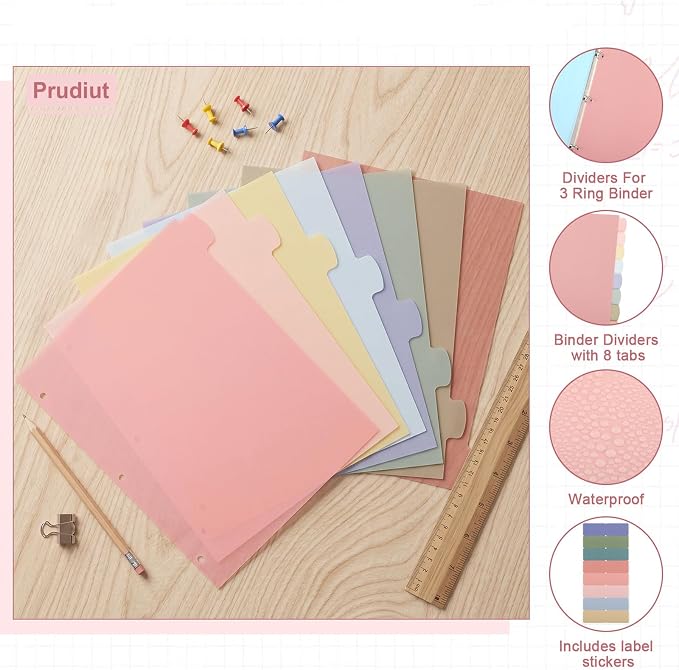 6 Sets of 48Pcs Binder Dividers - Image 3
