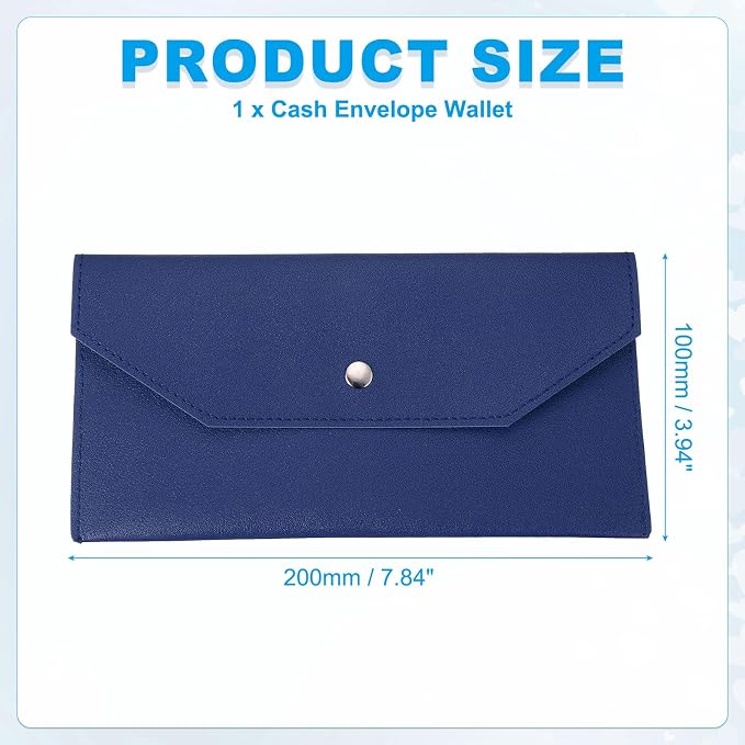 PATIKIL Cash Envelope Wallet, Budget Cash Holder Reusable Money Bag Pouch - Image 2
