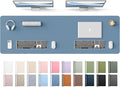 YSAGi Leather Desk Protector, Office Mat, Large Mouse Mat, Non-Slip PU Leather by YSAGi
