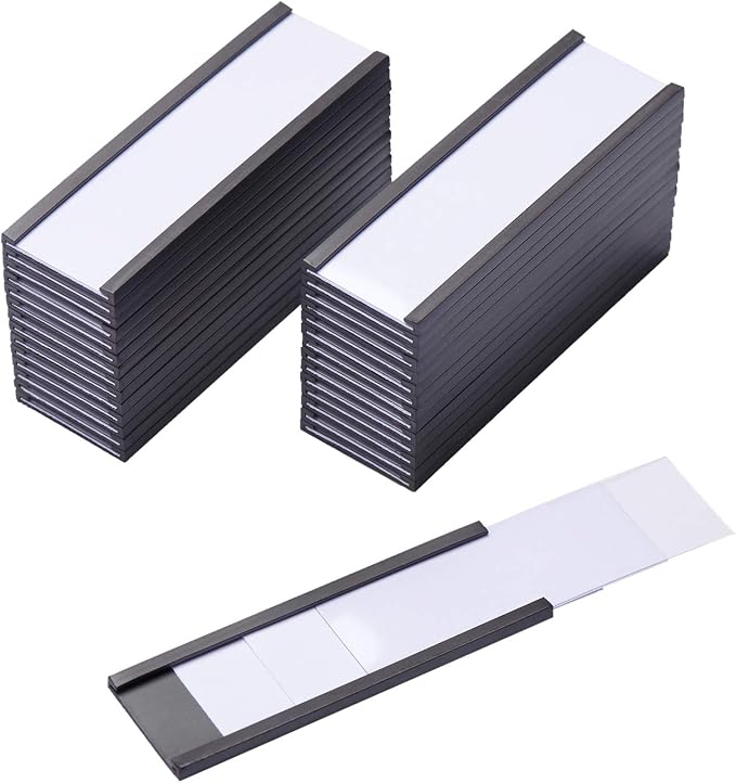 Magnetic Label Holders with Magnets Magnetic Data Card Holders with Clear by EEOYU