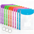 10 Pack Binder Folders with Pockets 11 Holes Expandable Dividers by Surcotto