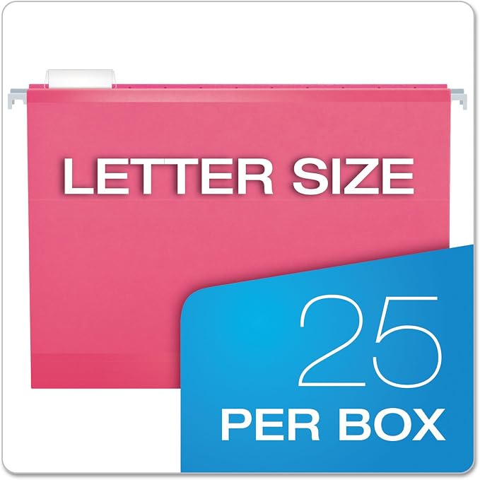 Pendaflex Reinforced Hanging File Folders, Letter Size, 1/5 Cut - Image 6