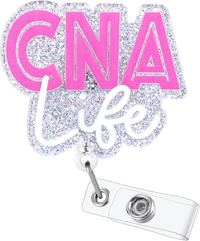 Funny CNA Badge Reel, Cute CNA Life Retractable ID Card Badge Holder, CNA Badge by BEZTN