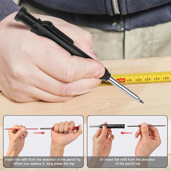 2 Pack Carpenter Pencils Mechanical Pencils - Image 7