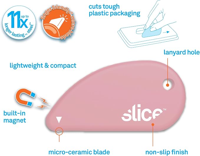 Slice Micro Safety Cutter | Safe Ceramic Box Cutter Lasting 11x Longer than - Image 4