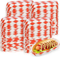 Yinkin 300 Pcs Paper Hot Dog Trays Valentine's Day 6 Inch Food Trays Concession by Yinkin