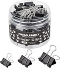 100pcs Binder Clips Assorted Sizes, Mini 3 Sizes by FUDAOFAMILY