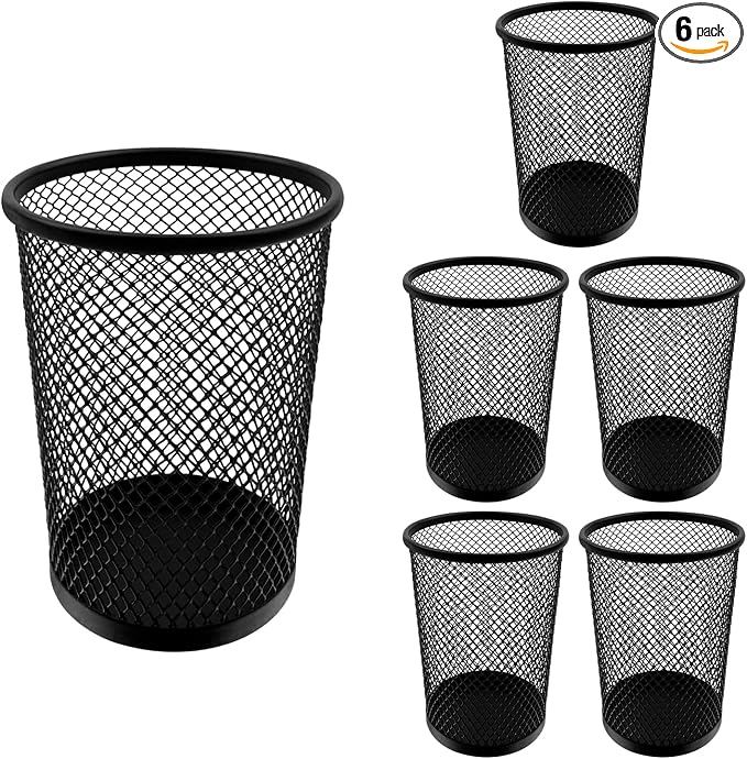 HSYMQ Desk Pencil Pen Holder, Wire Mesh Pen Cup Holder by HSYMQ