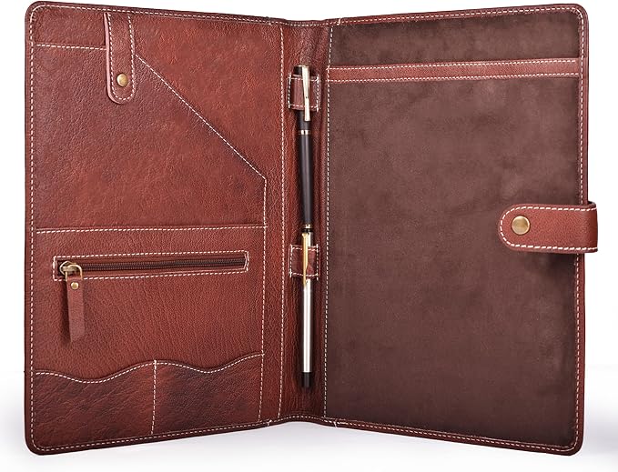 Leather Village Leather Portfolio Organizer - Image 5