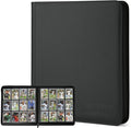 12-Pocket Business Card Binder holds 720 Cards, Premium Diamond Texture PU by CARDBINDER