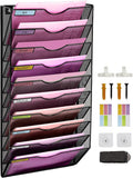 Wall Mounted File Organiser A7 Mesh in Hanging Wall File Holder Mail Organiser by ideallife