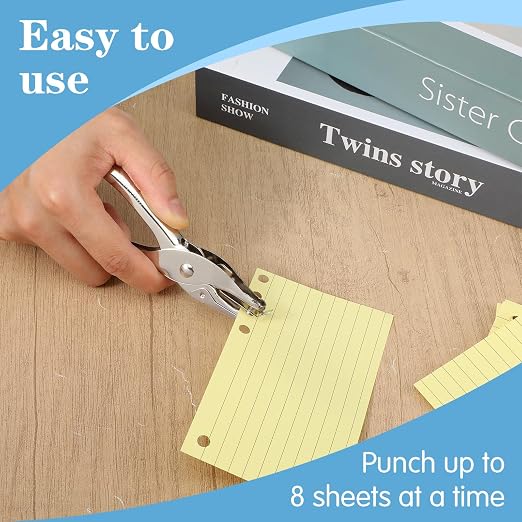 Single Hole Puncher 24 Pcs Mini Handheld 1/4in Round Hole Paper Punch Tool | 24 - Image 4