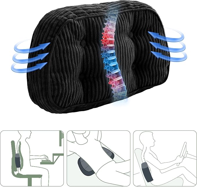 HIGOGOGO Lumbar Support Pillow for Recliner Chair/Accent Chair/Couch/Office - Image 2