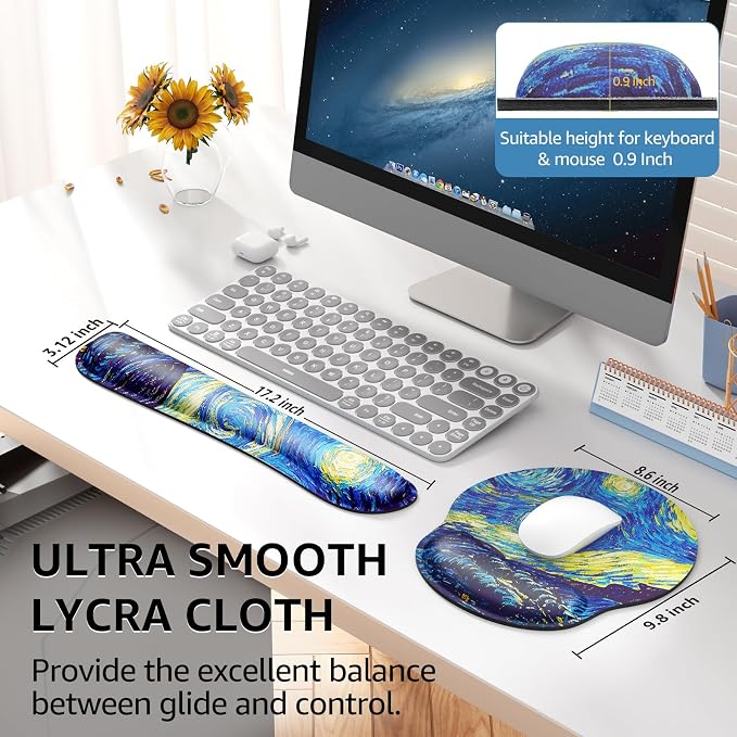 KTRIO Keyboard Wrist Rest & Mouse Pad - Image 5