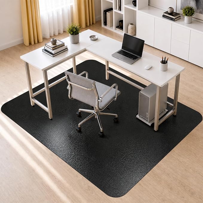 Kuyal Chair mat for Hardwood Floor 51 x 63 inches Rectangle Floor Mats by Kuyal