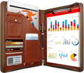 Zippered Padfolio Organizer, WRIYES Leather Planner Binder, 10.2 Inch Portfolio by WriyesOffical