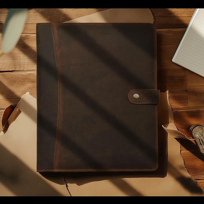 Leather Village Leather Portfolio Organizer - Image 7