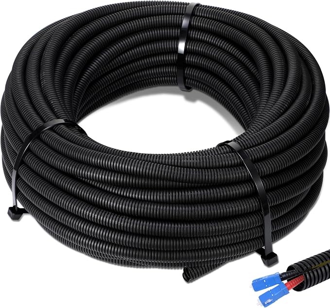 Sasylvia 2" x 15 ft Split Wire Loom Tubing Automotive Wire Loom Assortment by Sasylvia