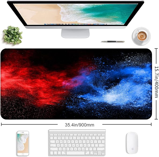 Colorful Starry Sky Mouse Pad, and Home Desk Pad | Large Extended Mouse Pad; - Image 2