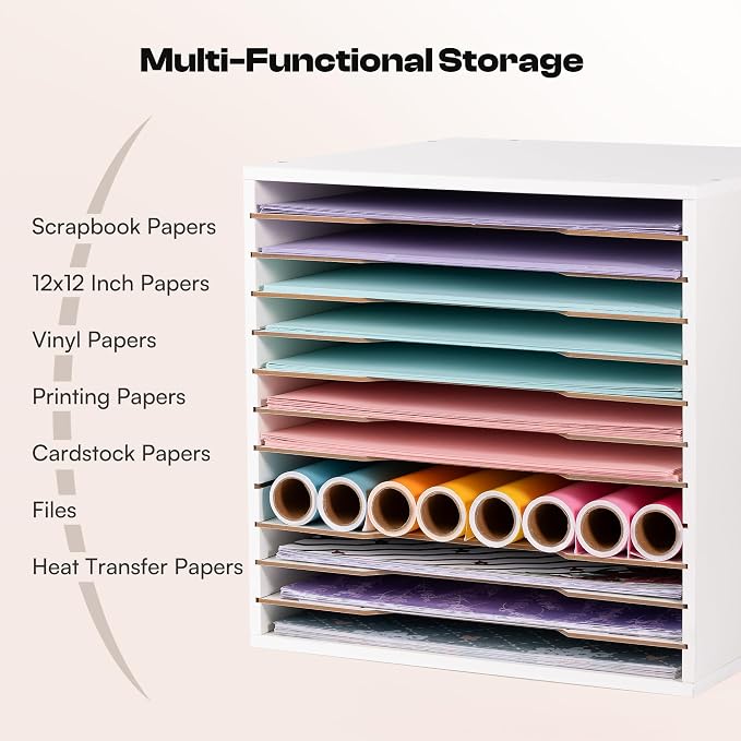Caydo 12x12 Paper Storage Organizer - Image 4