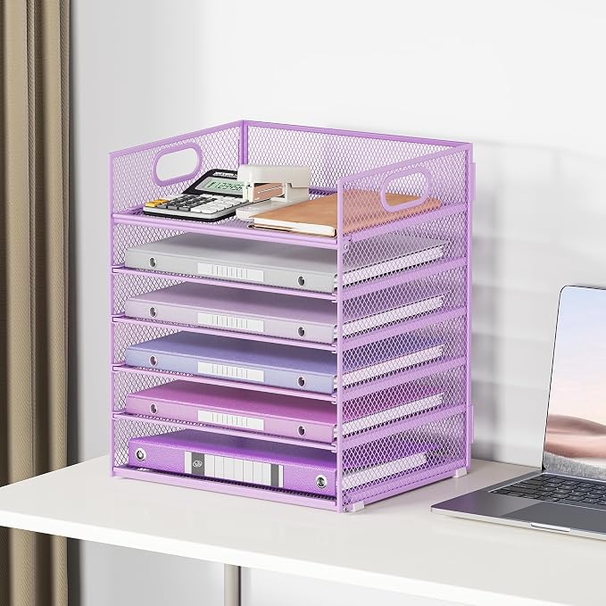 6 Tiers Letter Tray Paper Organizer - Image 6