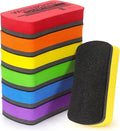 6 Pack Magnetic Dry Erase Erasers 4.2" x 2.2" | Whiteboard Dry Erase Eraser by Tamaki